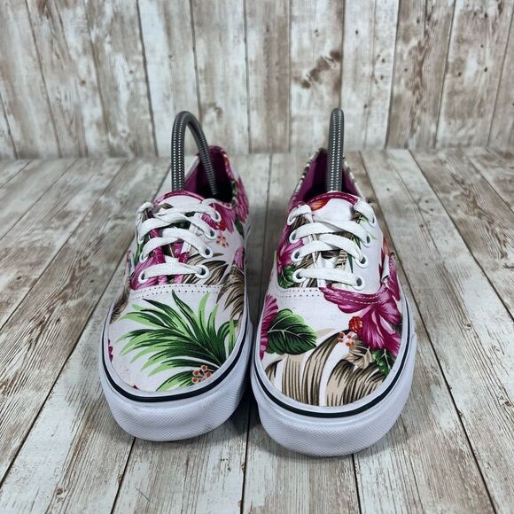 Vans tropical floral authentic Womens 7.5 - Picture 4 of 8